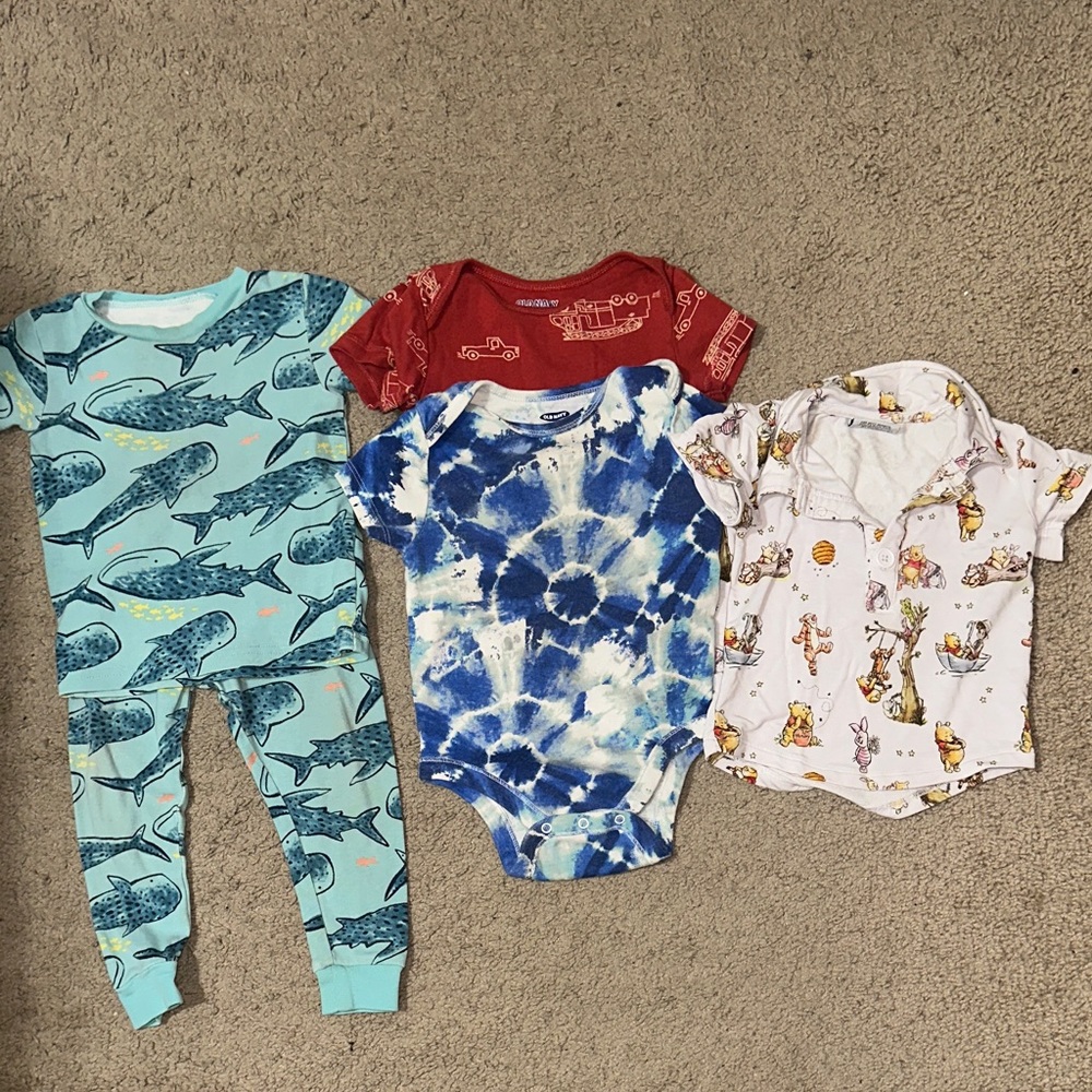 Children's Blue Tie-Dye Onesie - Unbranded